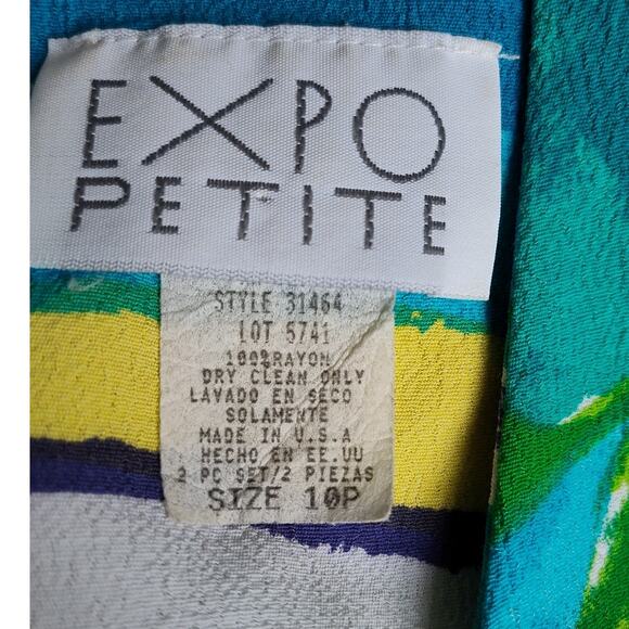 Expo Petite 2-Piece Sleeveless, Floral, Summer Dress Size 10P - Picture 5 of 6